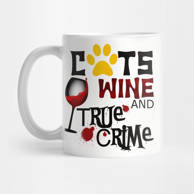 Cats wine and true crime by BlackCatArtBB